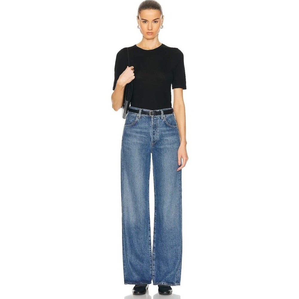 Citizens of Humanity Annina Trouser Jeans Siesta Blue Wide Leg Size 34 NWT $298